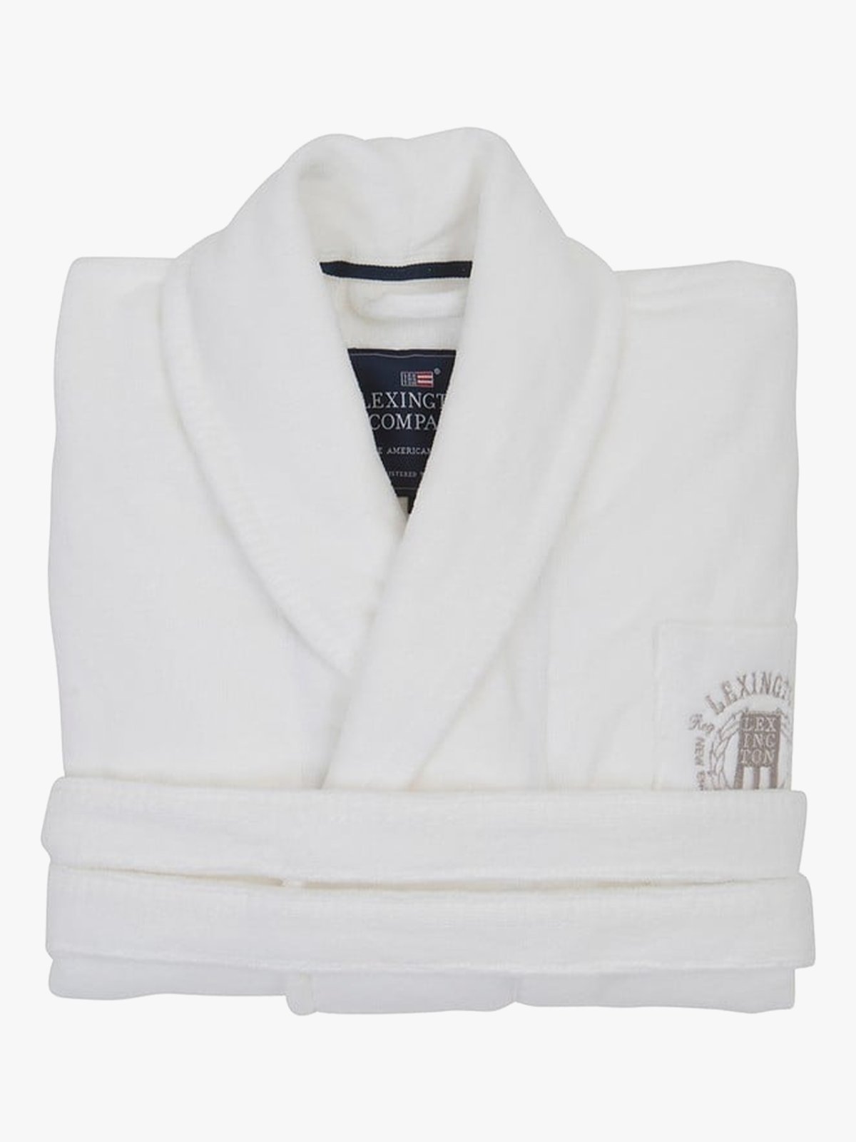 Lexington Hotel Velour Robe White