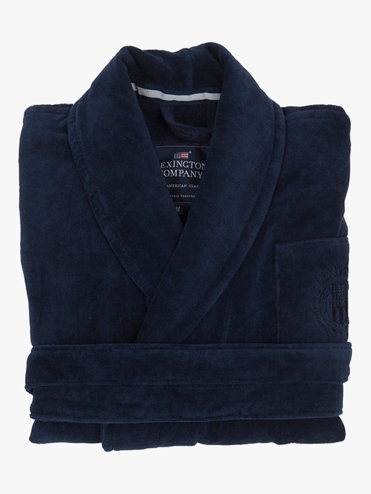 Lexington Hotel Velour Robe Dress Blue