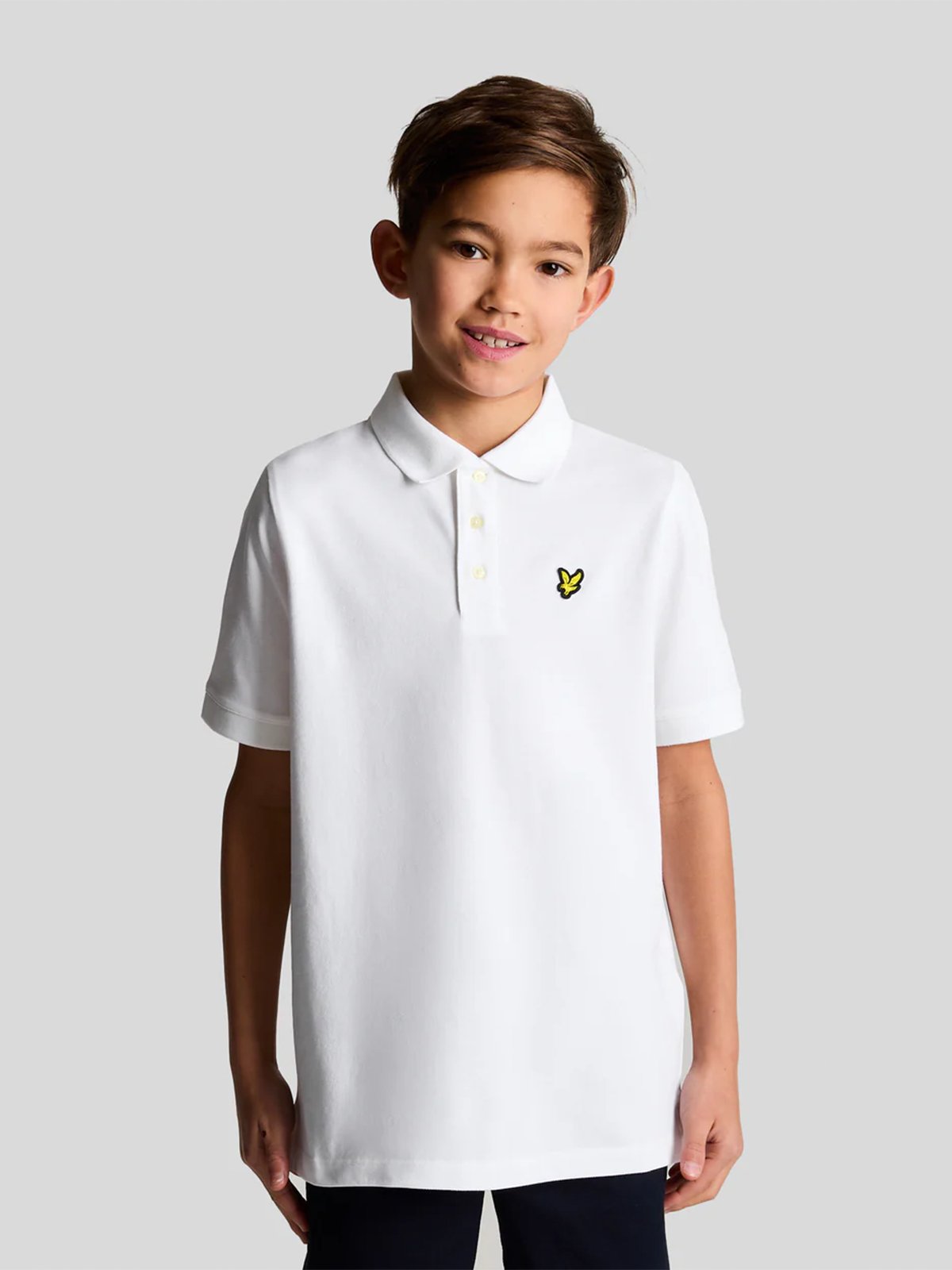Lyle & Scott Junior Plain Polo Shirt White