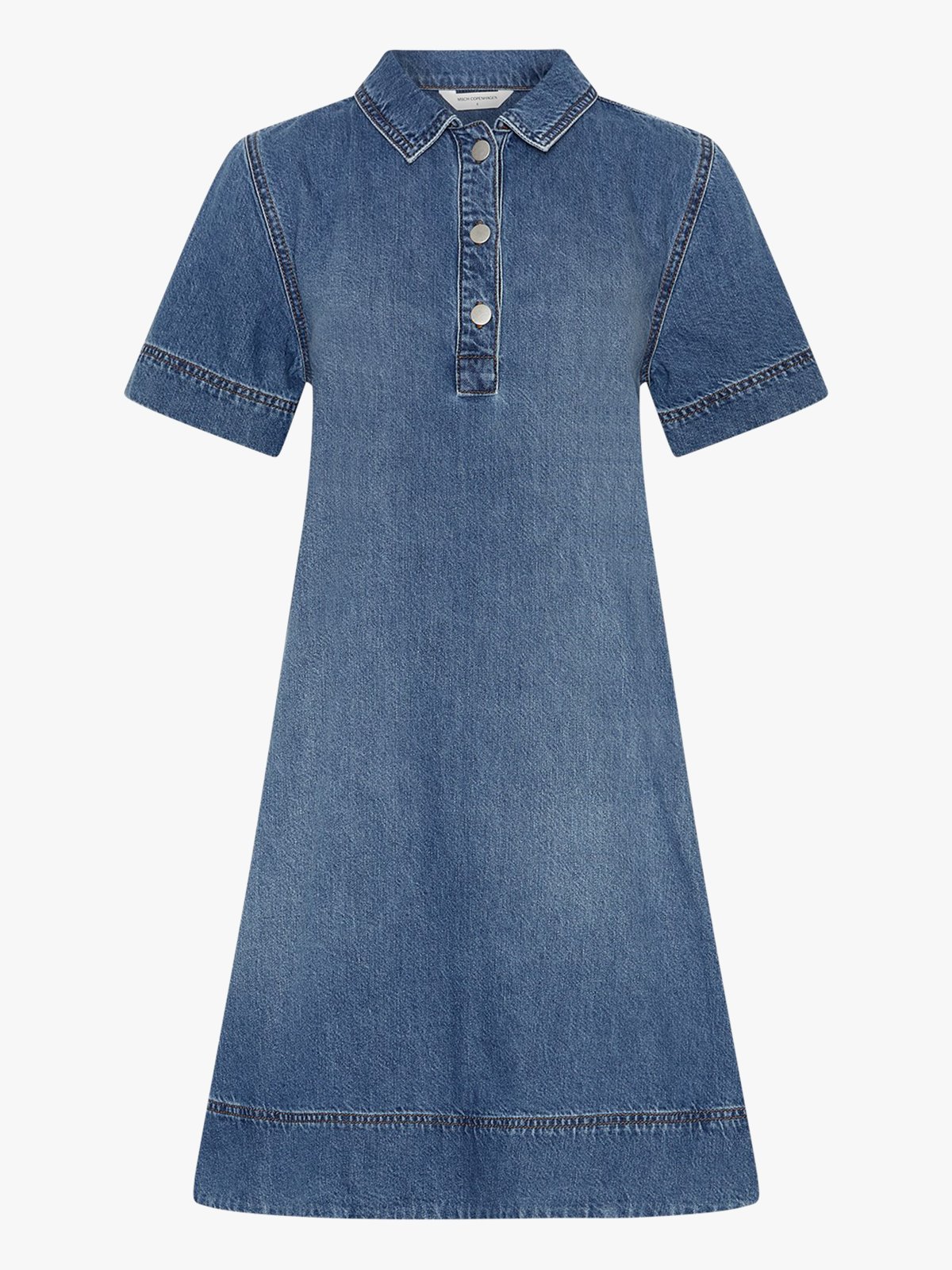 MSCH Copenhagen Turo Alena 2/4 Dress Mid Blue Wash