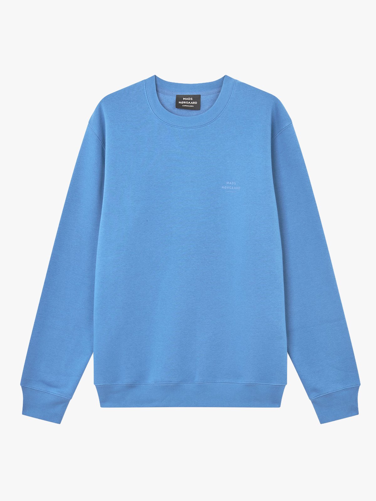 Mads Nørgaard Standard Crew Logo Sweat Bright Cobalt