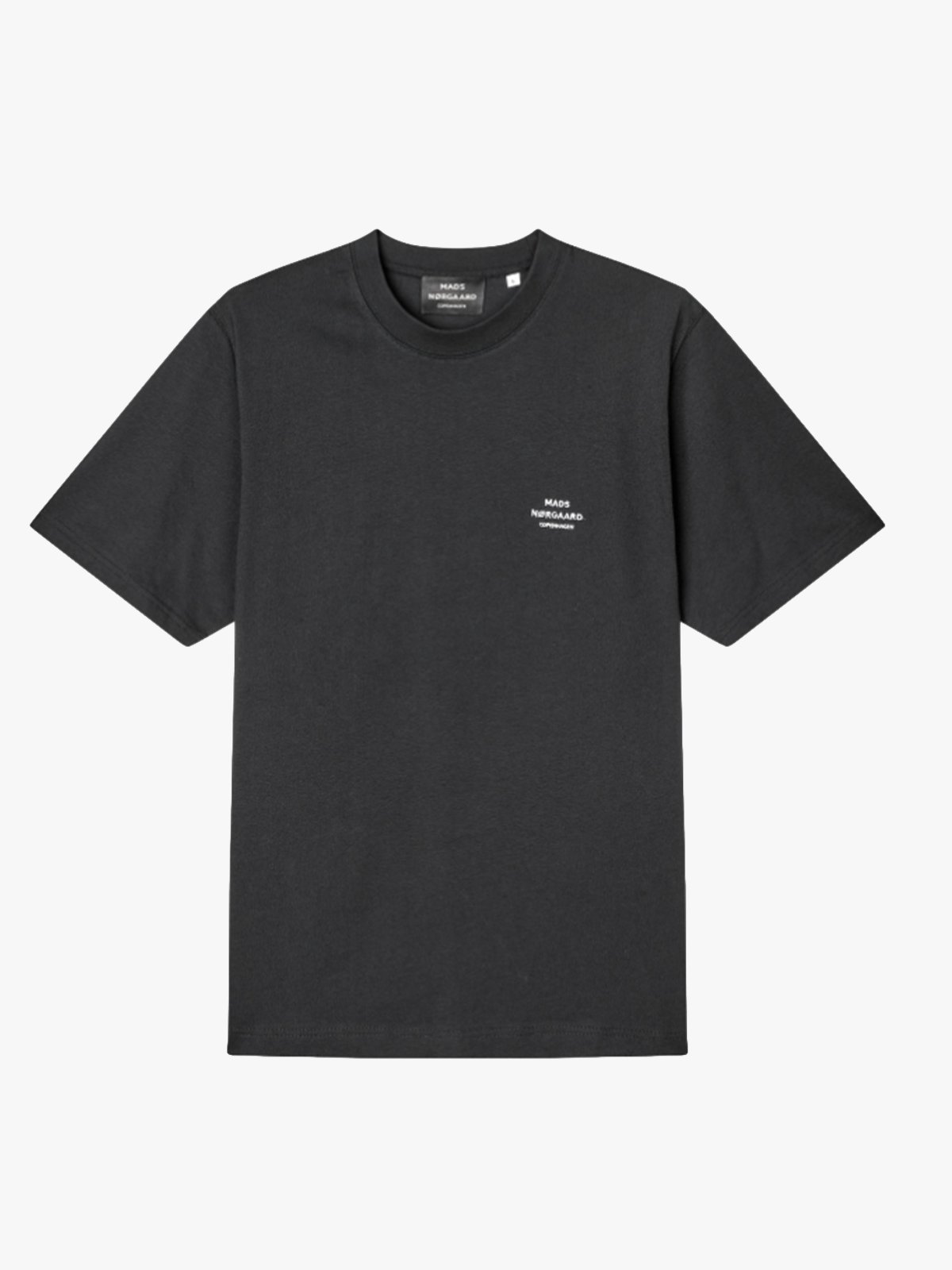 Mads Nørgaard Cotton Jersey Frode Logo Tee FAV Black