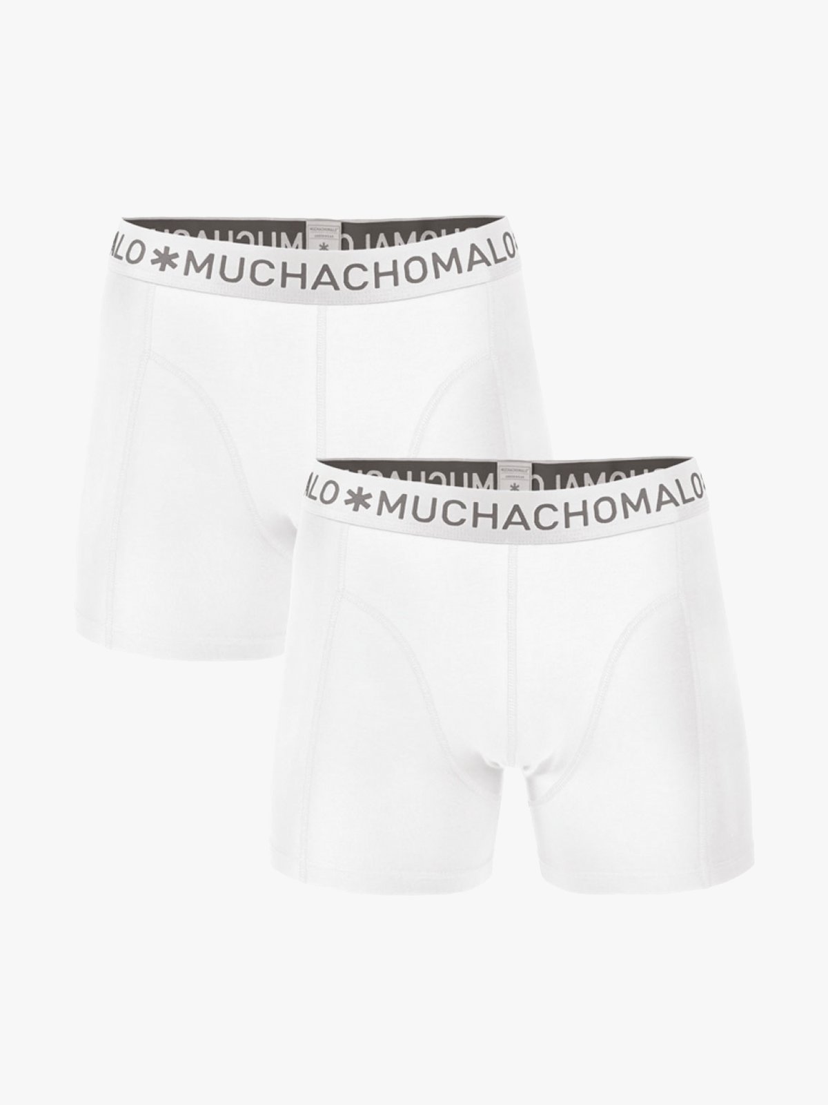 Muchachomalo 2-Pakk Solid Boxer Hvit