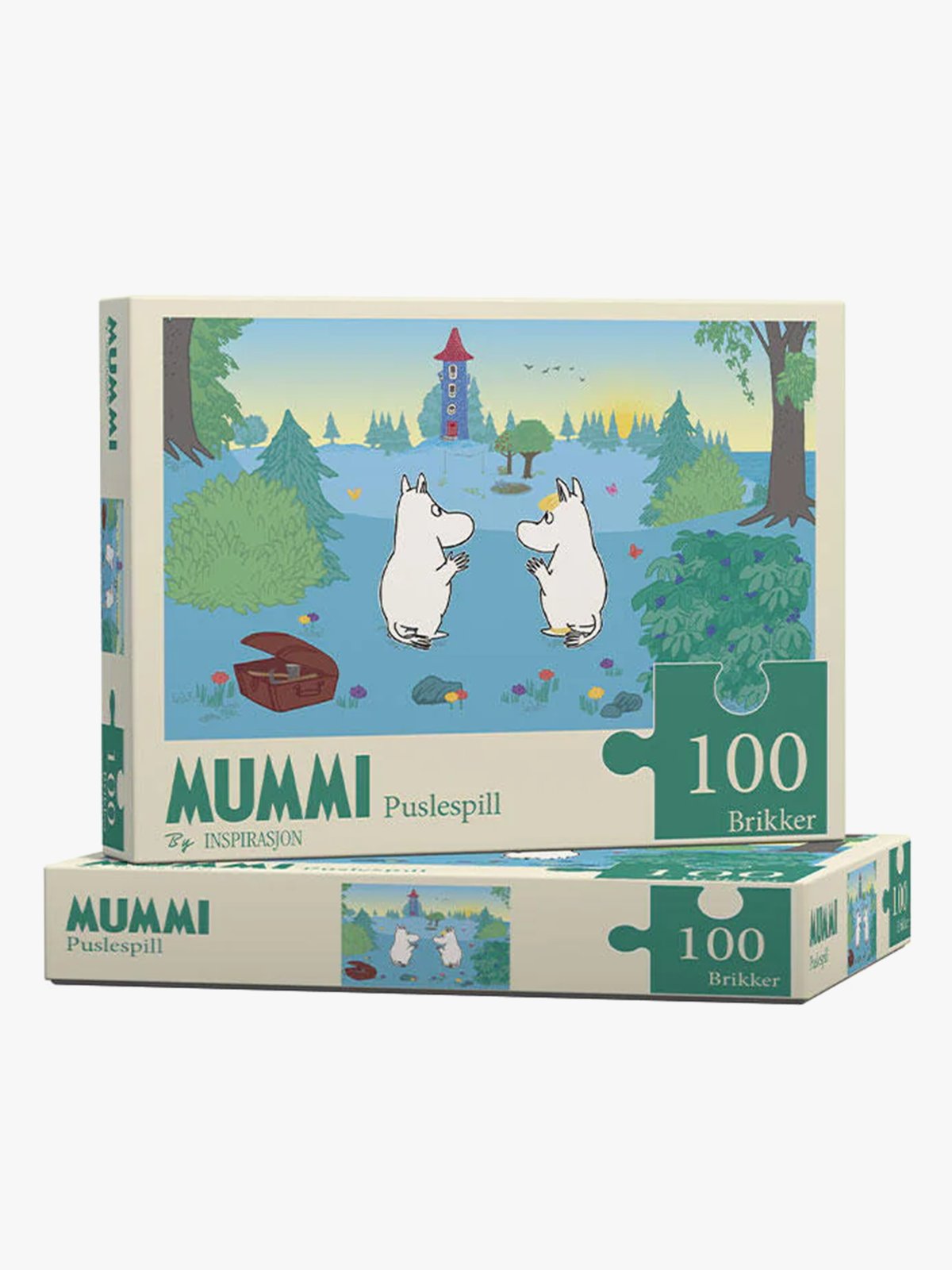 Mummitrollet Puslespill 100 Mummihuset Flerfarget