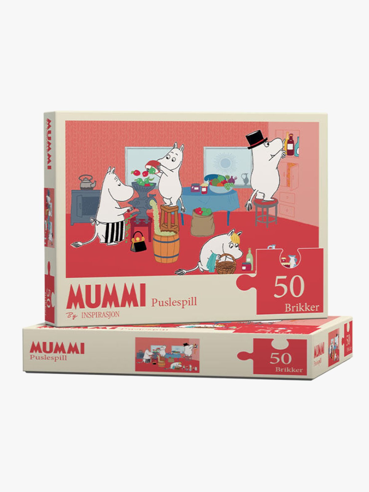 Mummitrollet Puslespill 50 På kjøkkenet Flerfarget