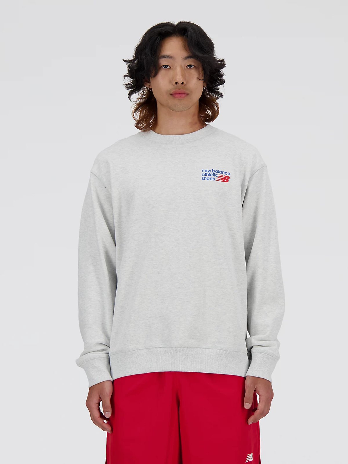 New Balance Athletics Premium Logo Crew Ash Multi