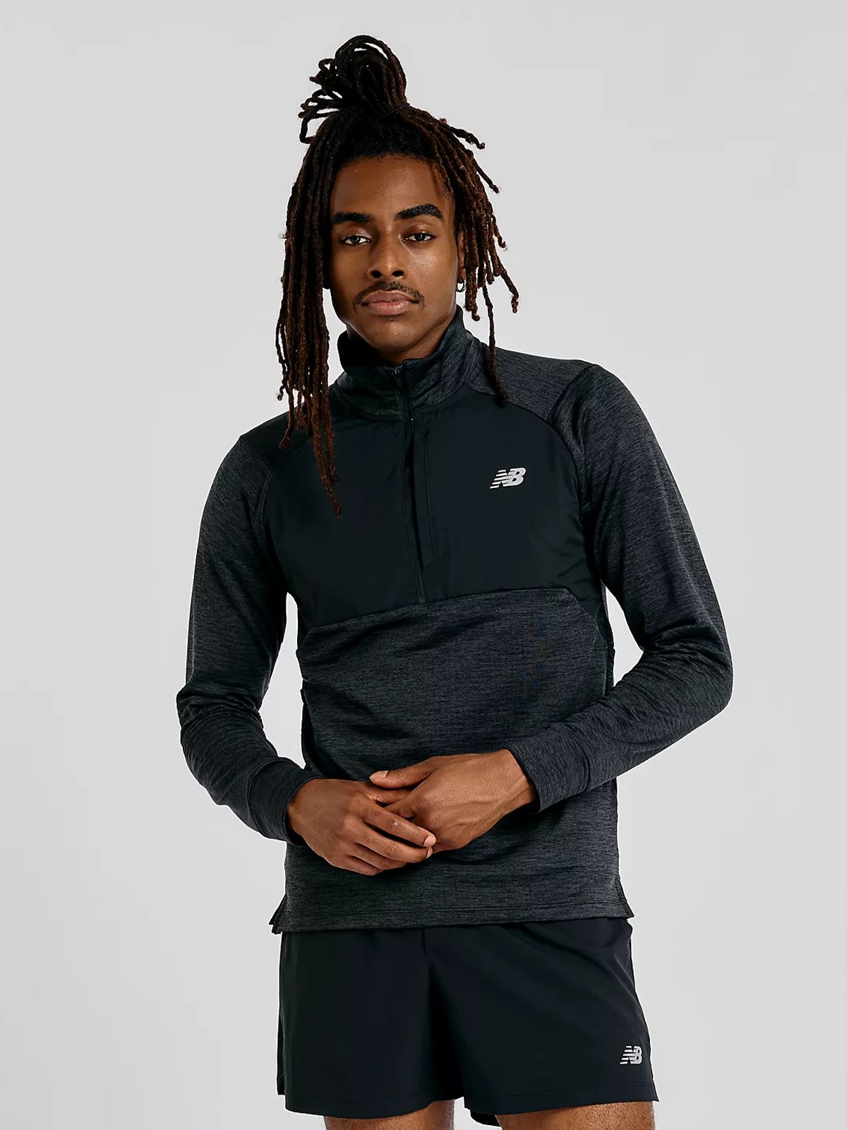 New Balance Athletics Heat Grid 1/2 Zip Black