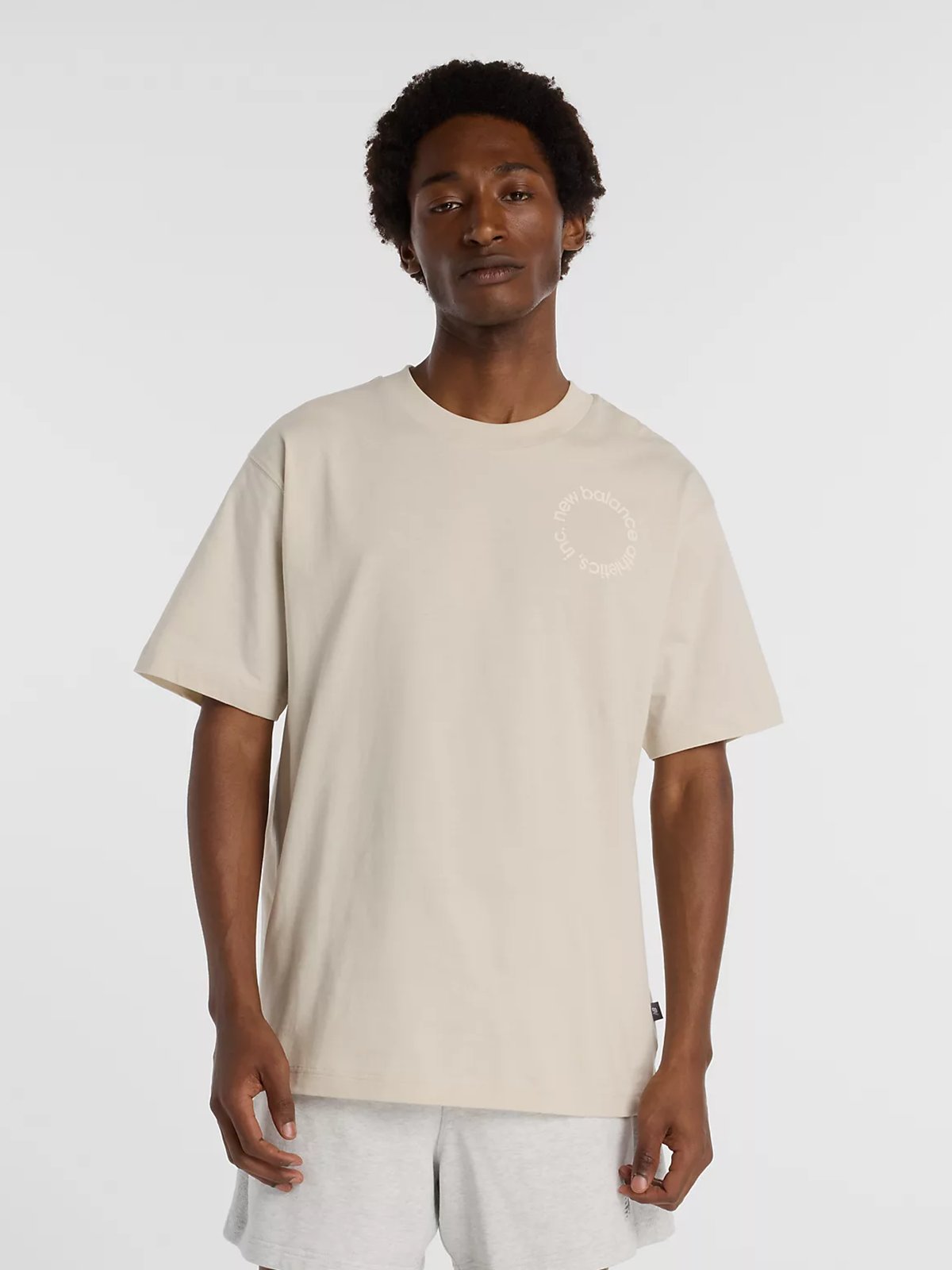New Balance Circular Logo T-Shirt Timberwolf