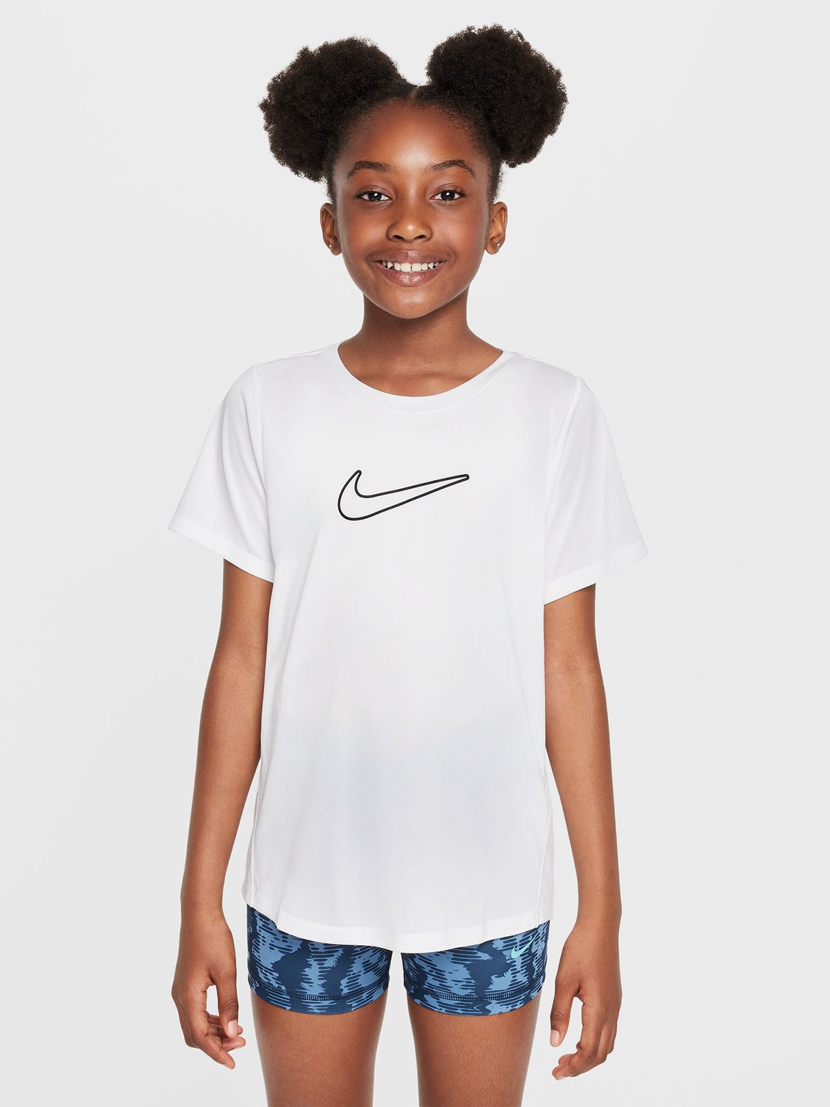Nike One Fitted Tee Hvit