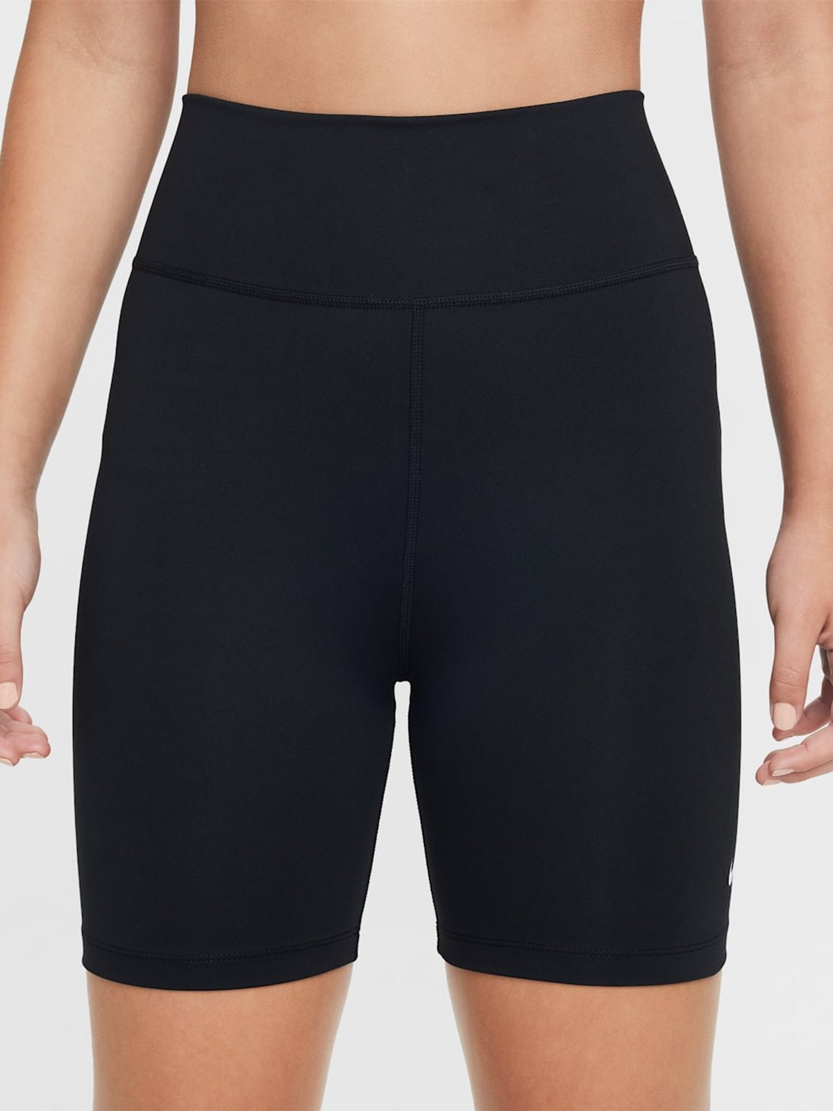 Nike One Dri-FIT 5" Biker Shorts Black / White