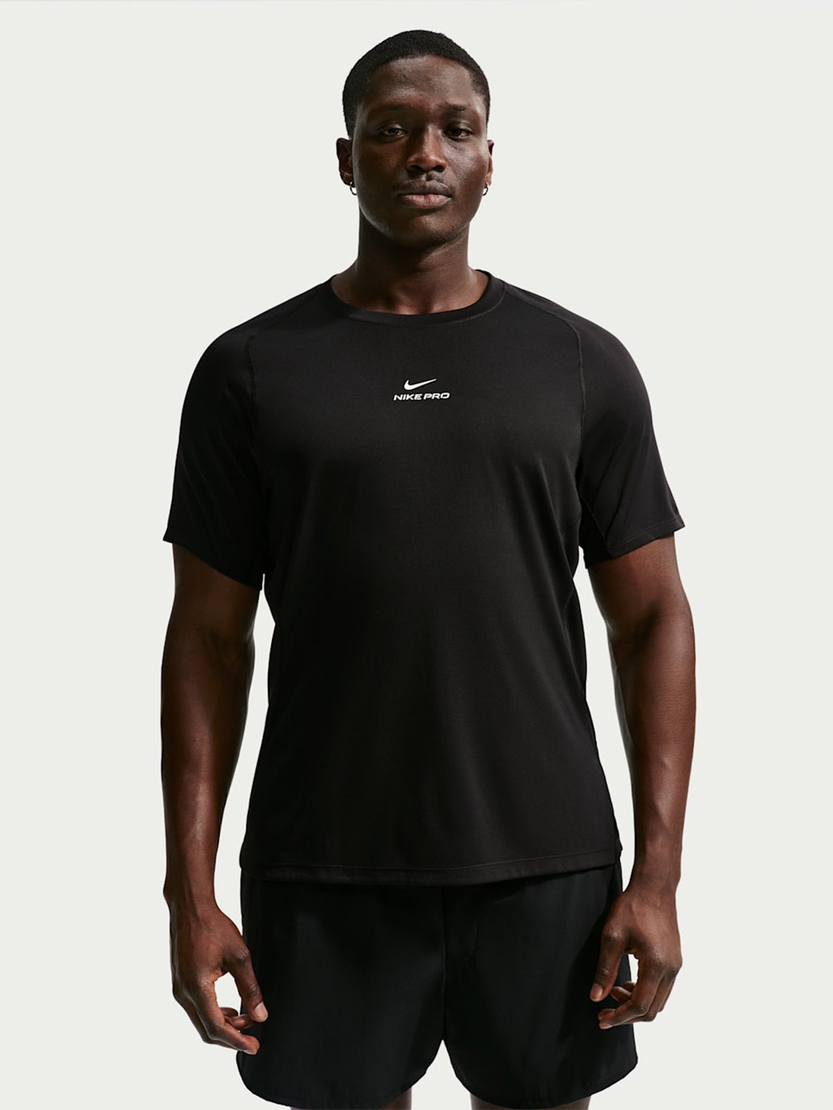 Nike Pro Dri-Fit NPT Short Sleeve Top Black / White