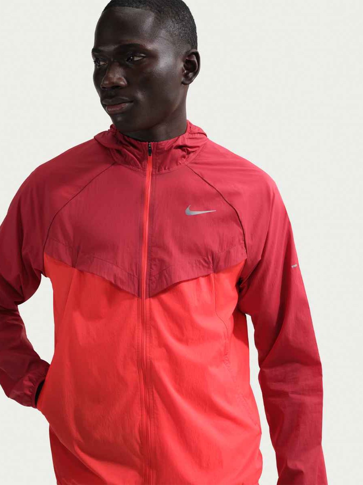 Nike UV Repel Stride Jacket Team Crimson / LT Crimson / Reflective