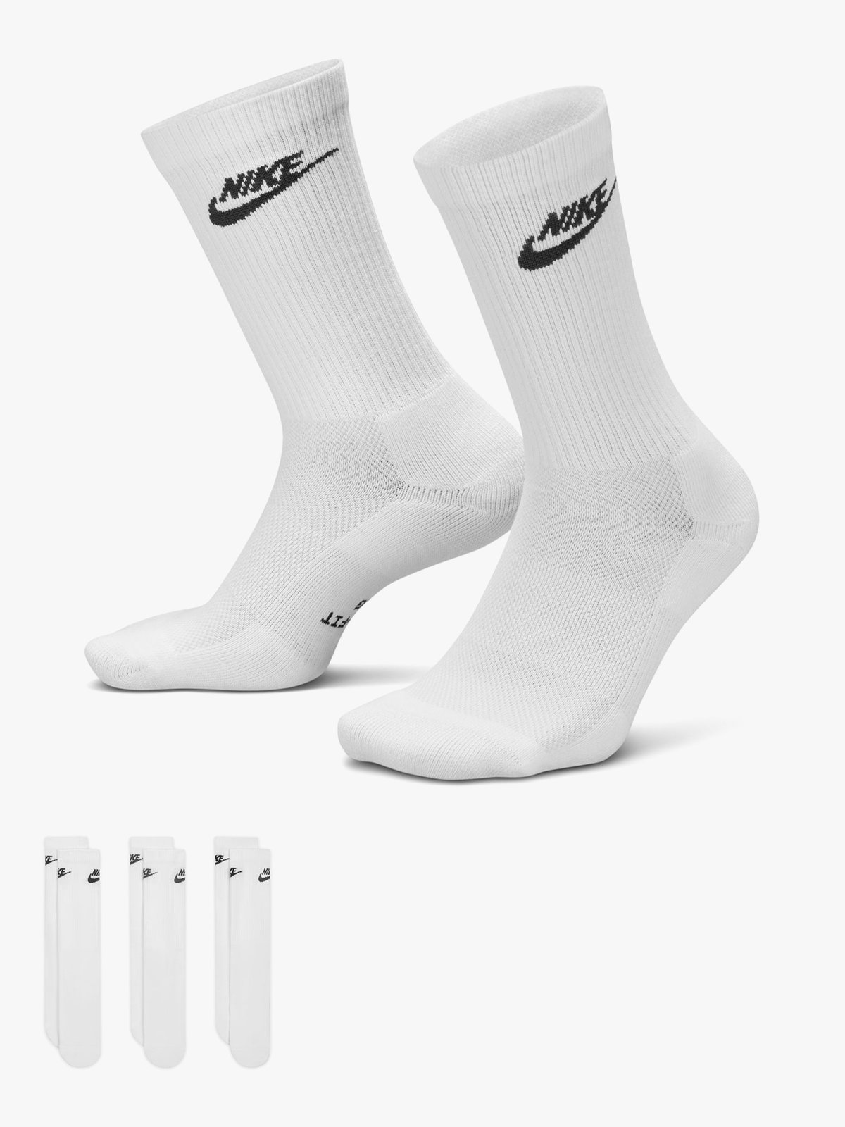 Nike Everyday Elevated Crew Socks 3-pack Multi-color