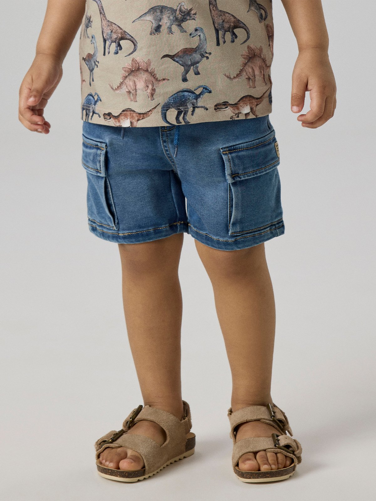 Name It Ben Baggy Denim Shorts Denim Blue