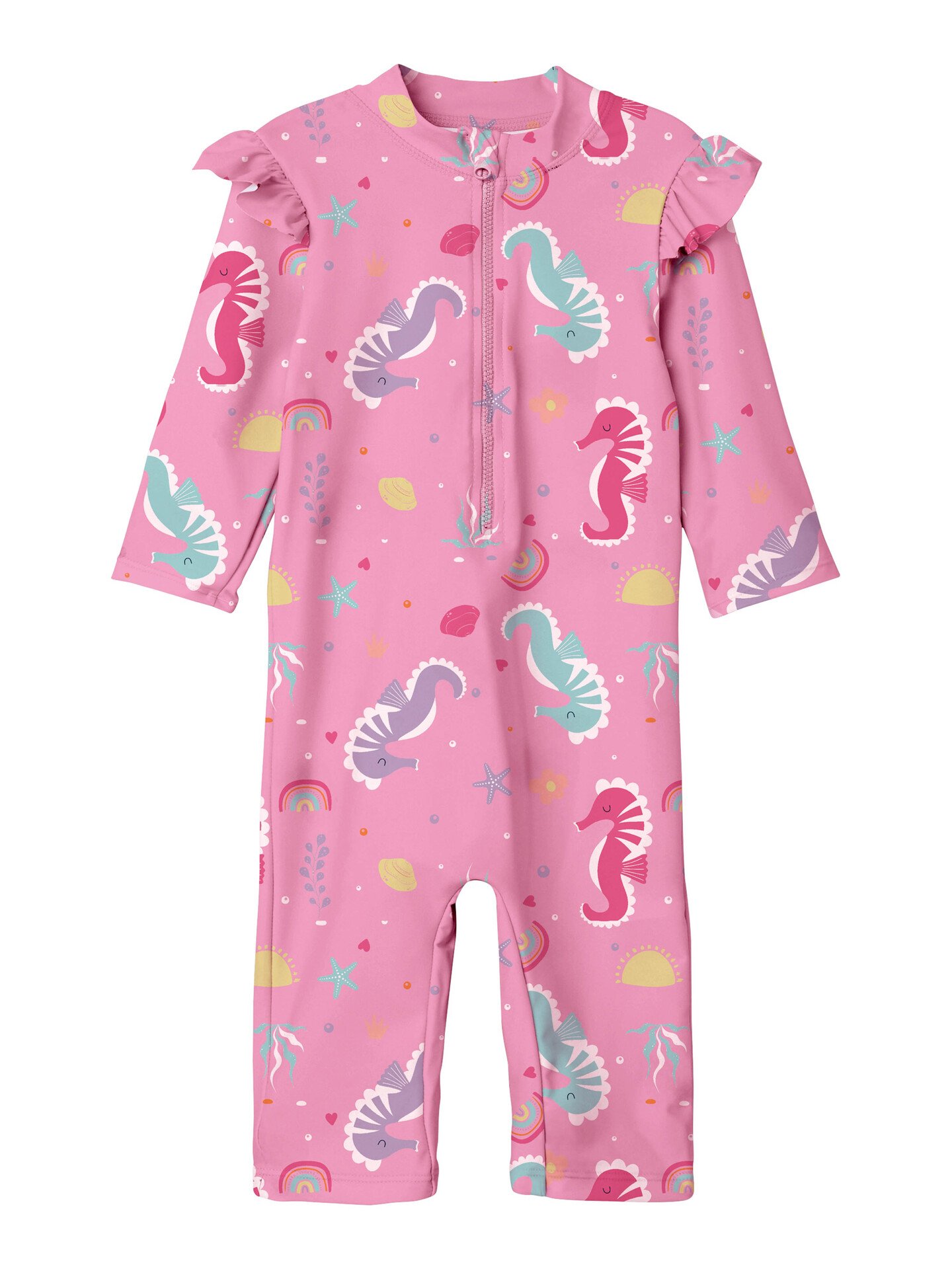 Name It Zila 3/4 Uv Swimsuit Pink Frosting