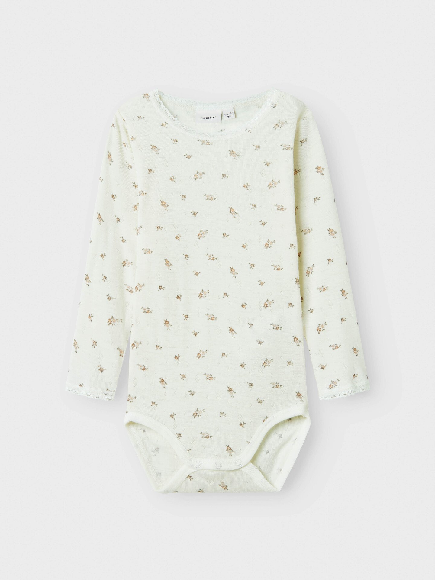 Name It Wang Wool Needle Long Sleeve Body Snow White