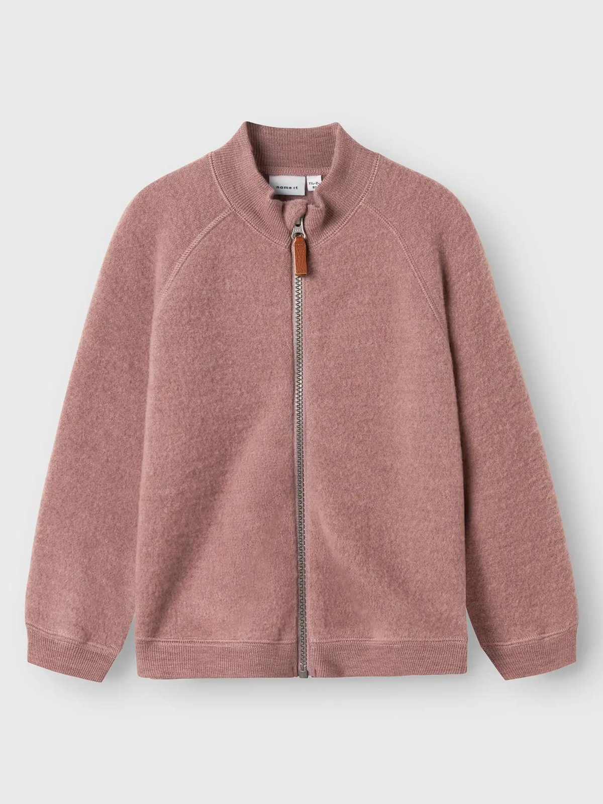 Name It Wmino Wool Brushed Long Sleeve Cardigan Antler