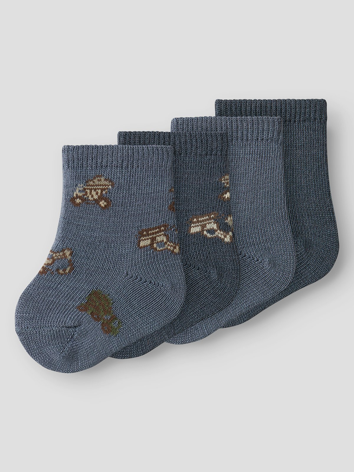 Name It Wak Wool Blend 4 Pack Sock Folkstone Gray
