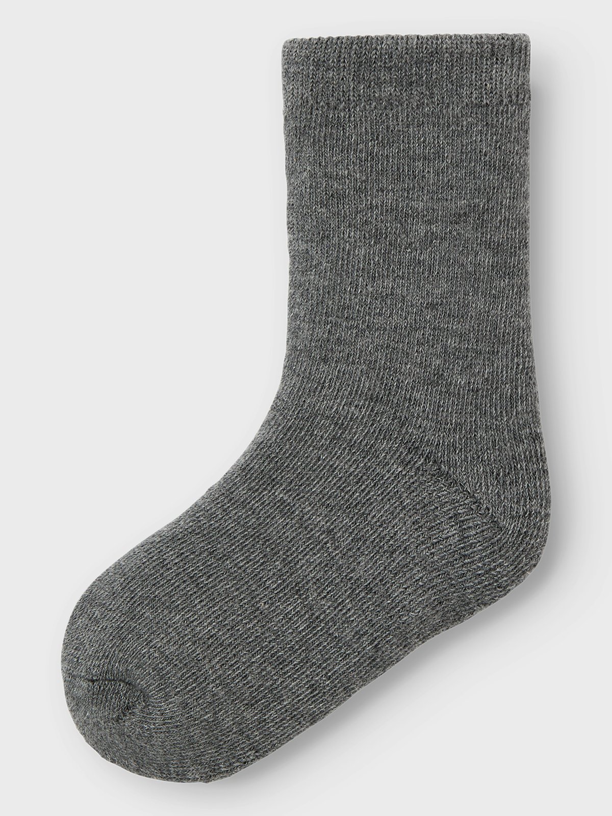 Name It Waksi Wool/Blend Terry Sock Dark Grey Melange