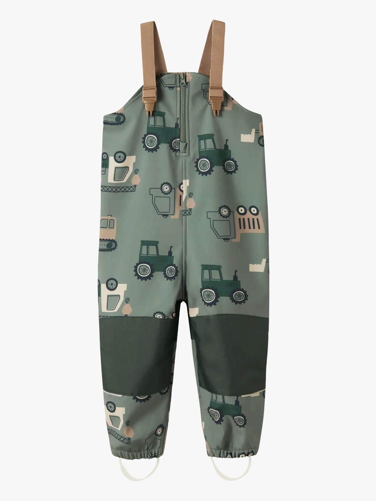 Name It Alfa08 Softshell Bib Pant All Over Print Balsam Green machines