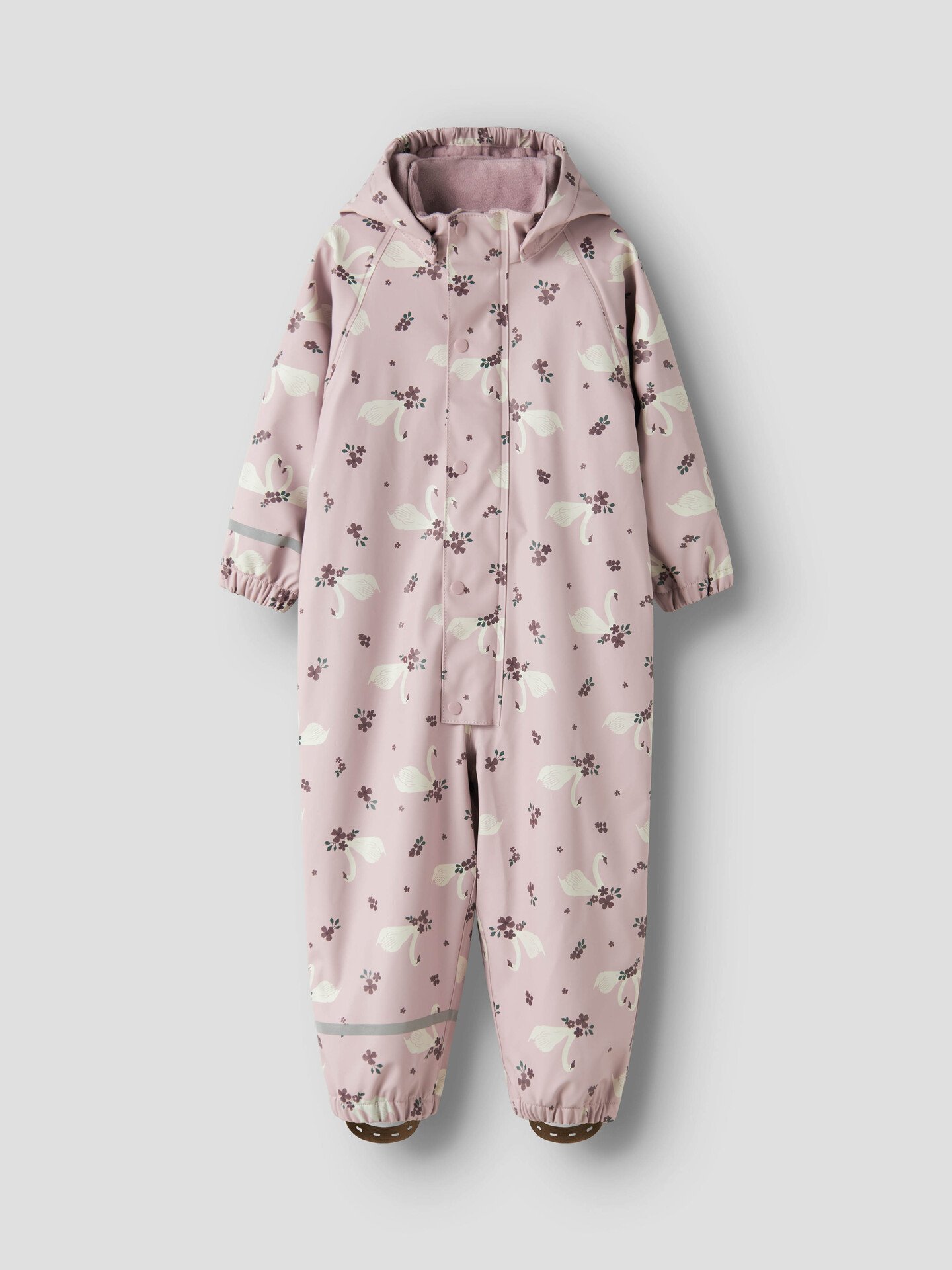 Name It Dry10 Rain Suit Fleece Aop Keepsake Lilac