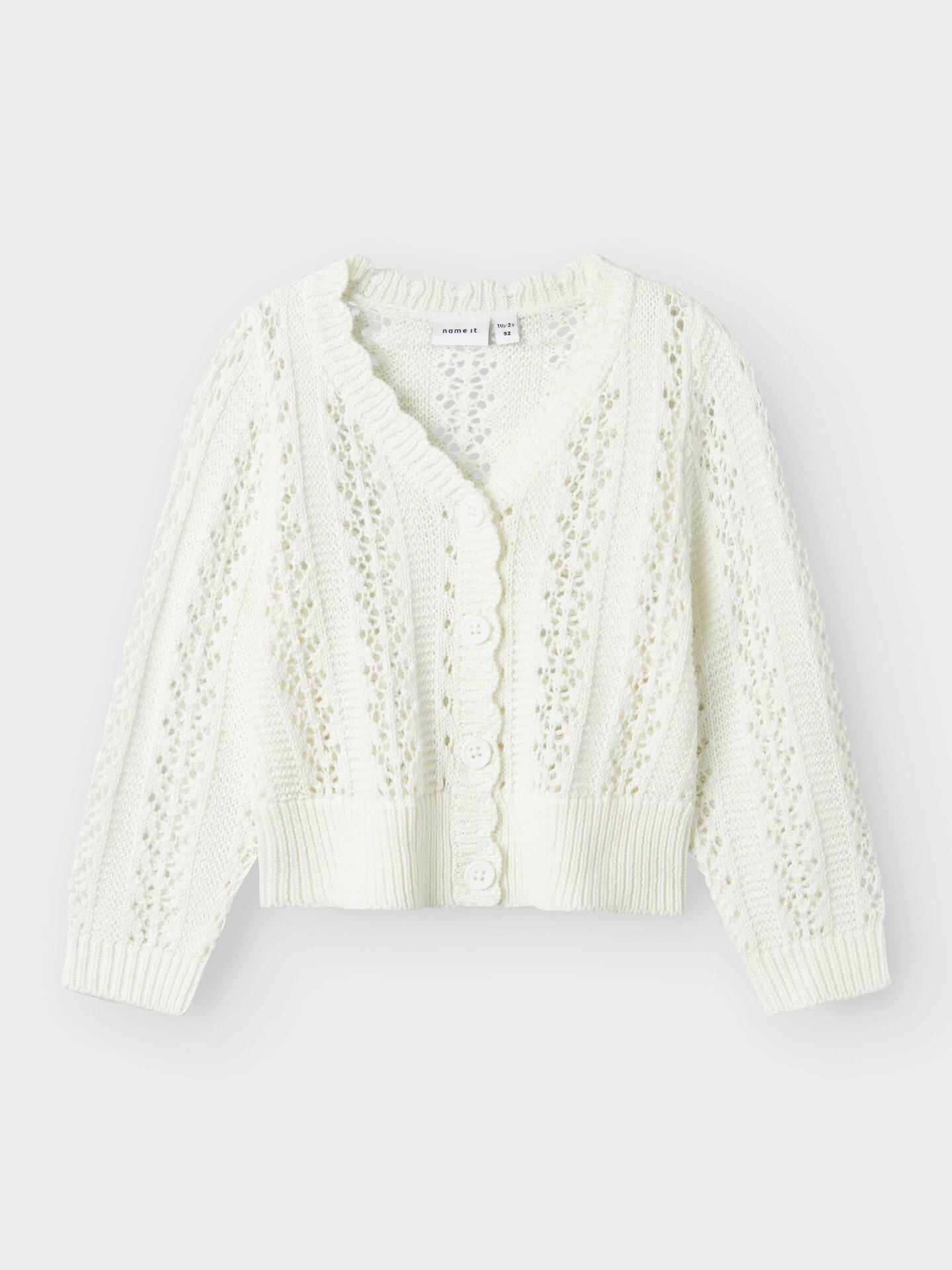 Name It Tana Knit Cardigan Xxv Bright White