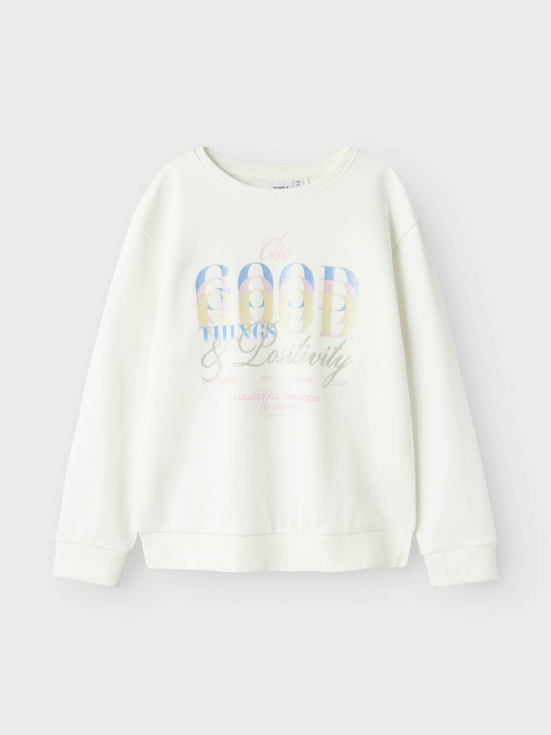 Name It Boppe Long Sleeve Sweat Unbrushed Cloud Dancer