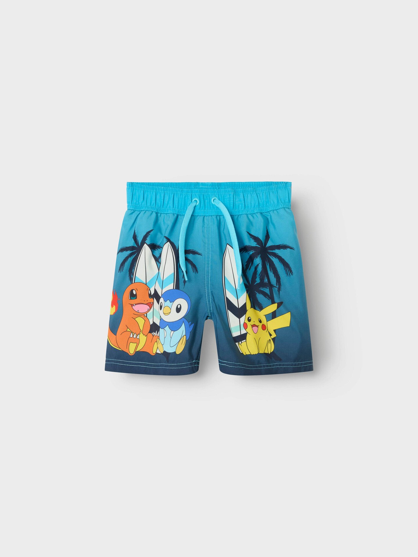 Name It Mccoy Pokemon Long Swimshorts Sky Bluefish