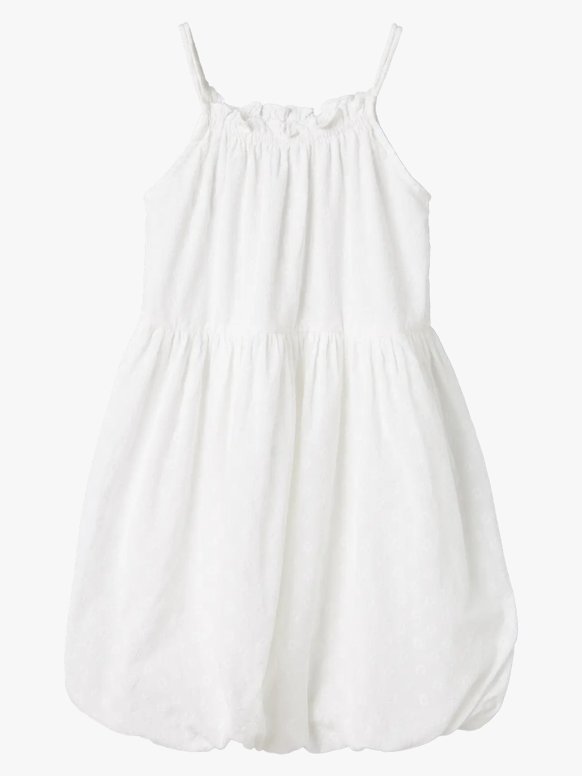 Name It Jinku Baloon Strap Dress Bright White