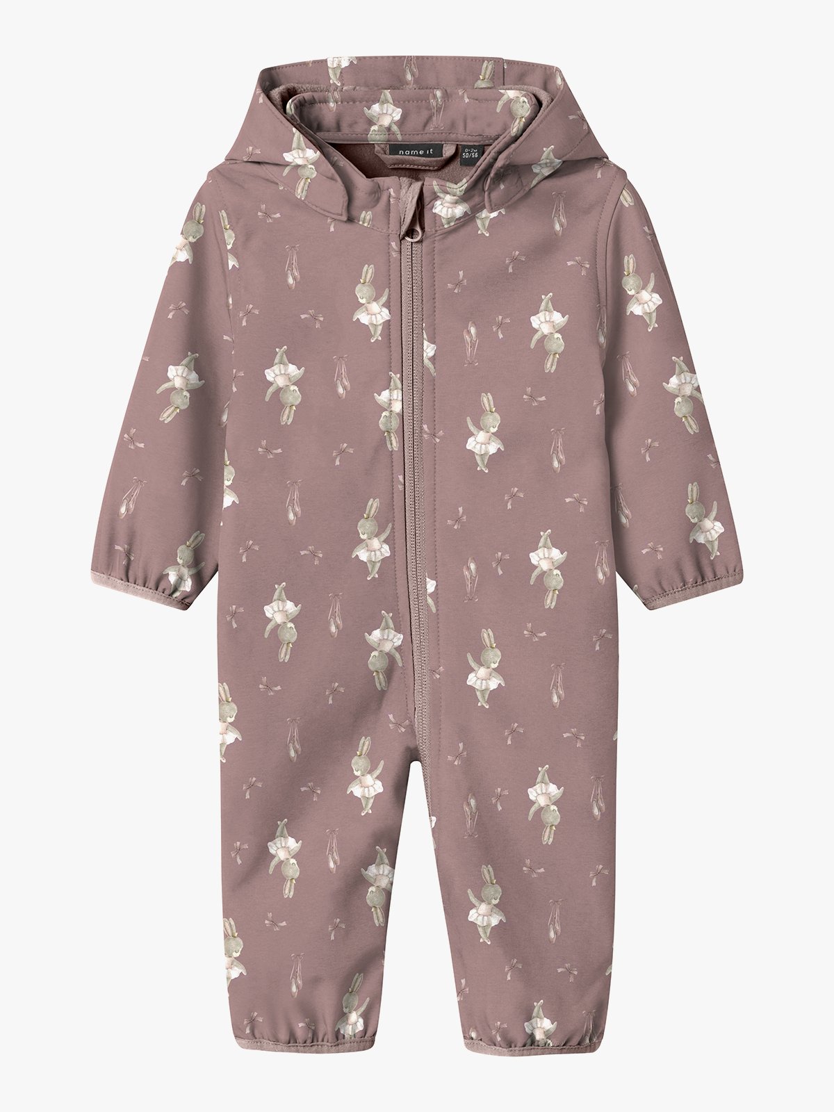 Name It Alfa08 Softshell Suit Aop Fo Woodrose