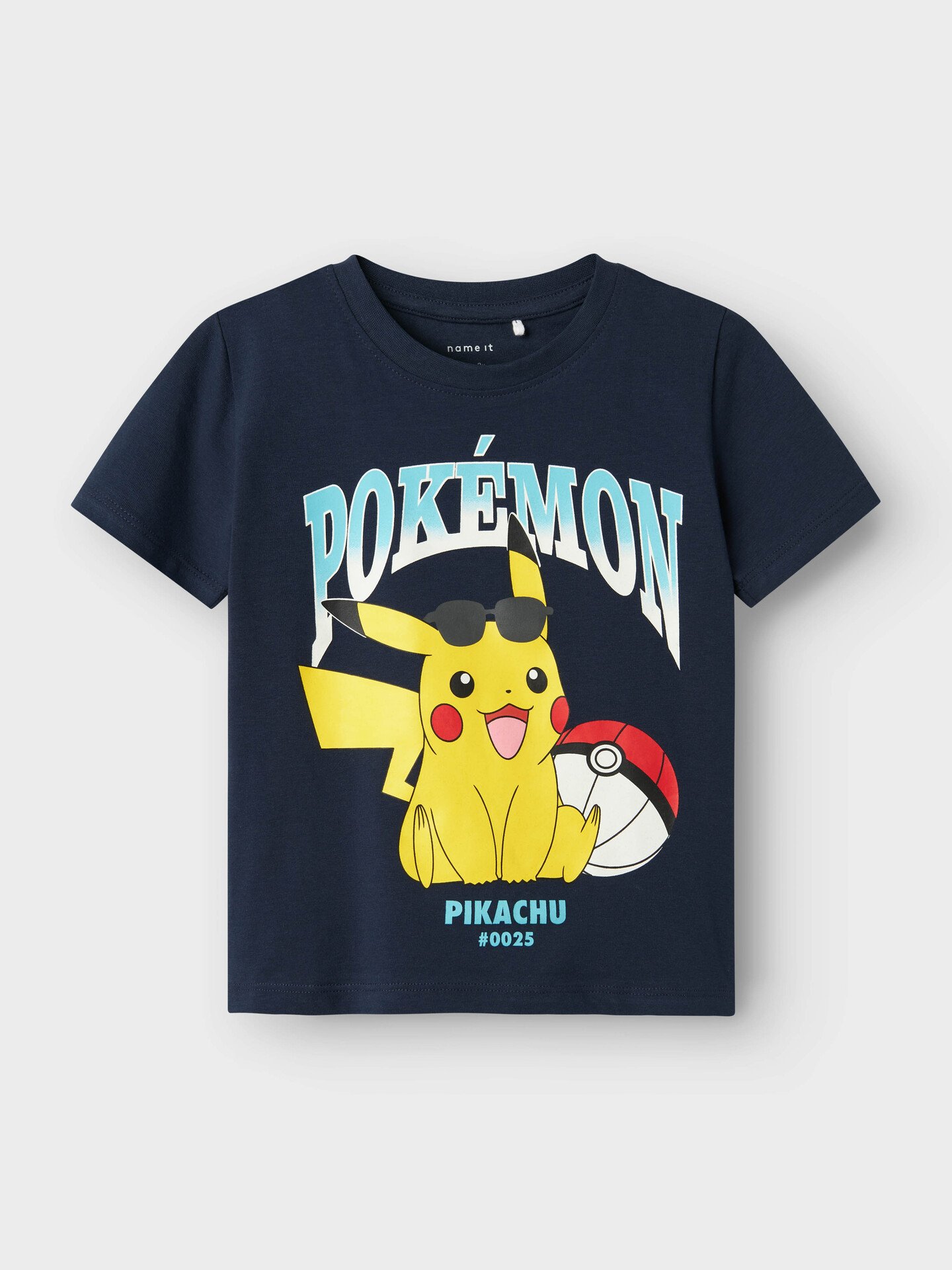 Name It Mahe Pokemon Short Sleeve Top Box Sky Navy Blazer