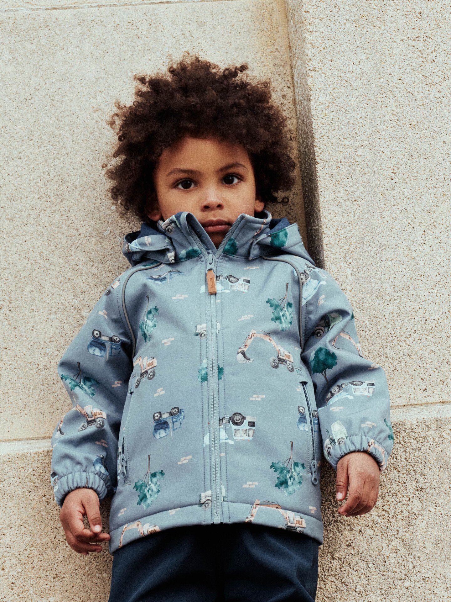 Name It Alfa08 Softshell Jacket Aop Flint Stone