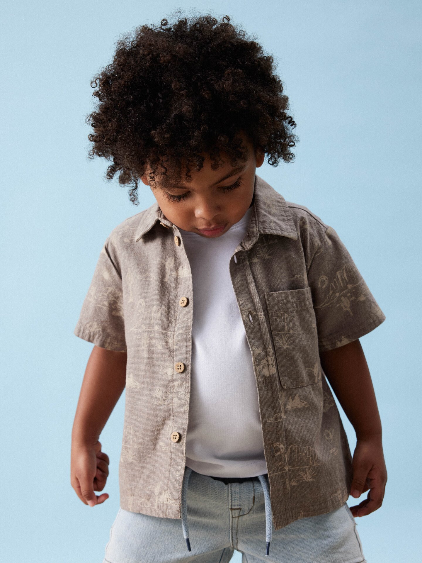 Name It Hestern Short Sleeve Shirt Walnut