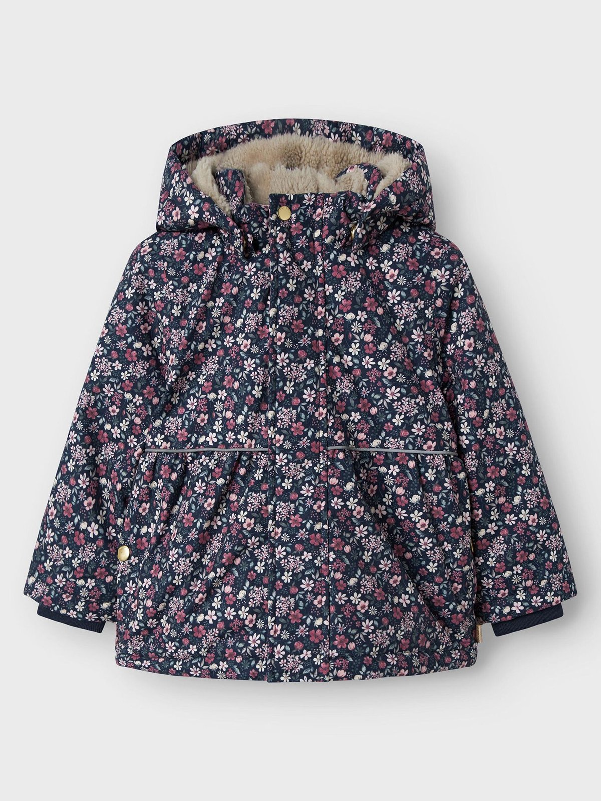 Name It Snow05 Jacket All Over Print Dark Sapphire
