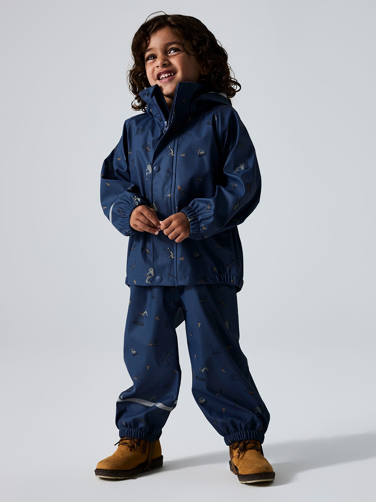 Name It Dry10 Rain Set Au Aop Fo Vintage Indigo