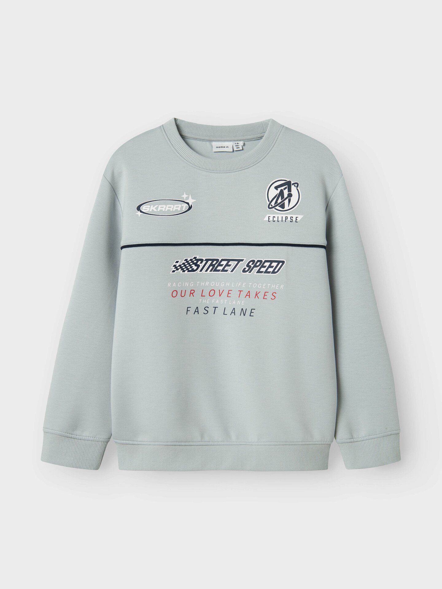 Name It Histu Long Sleeve Sweat Unbrushed Box Pearl Blue