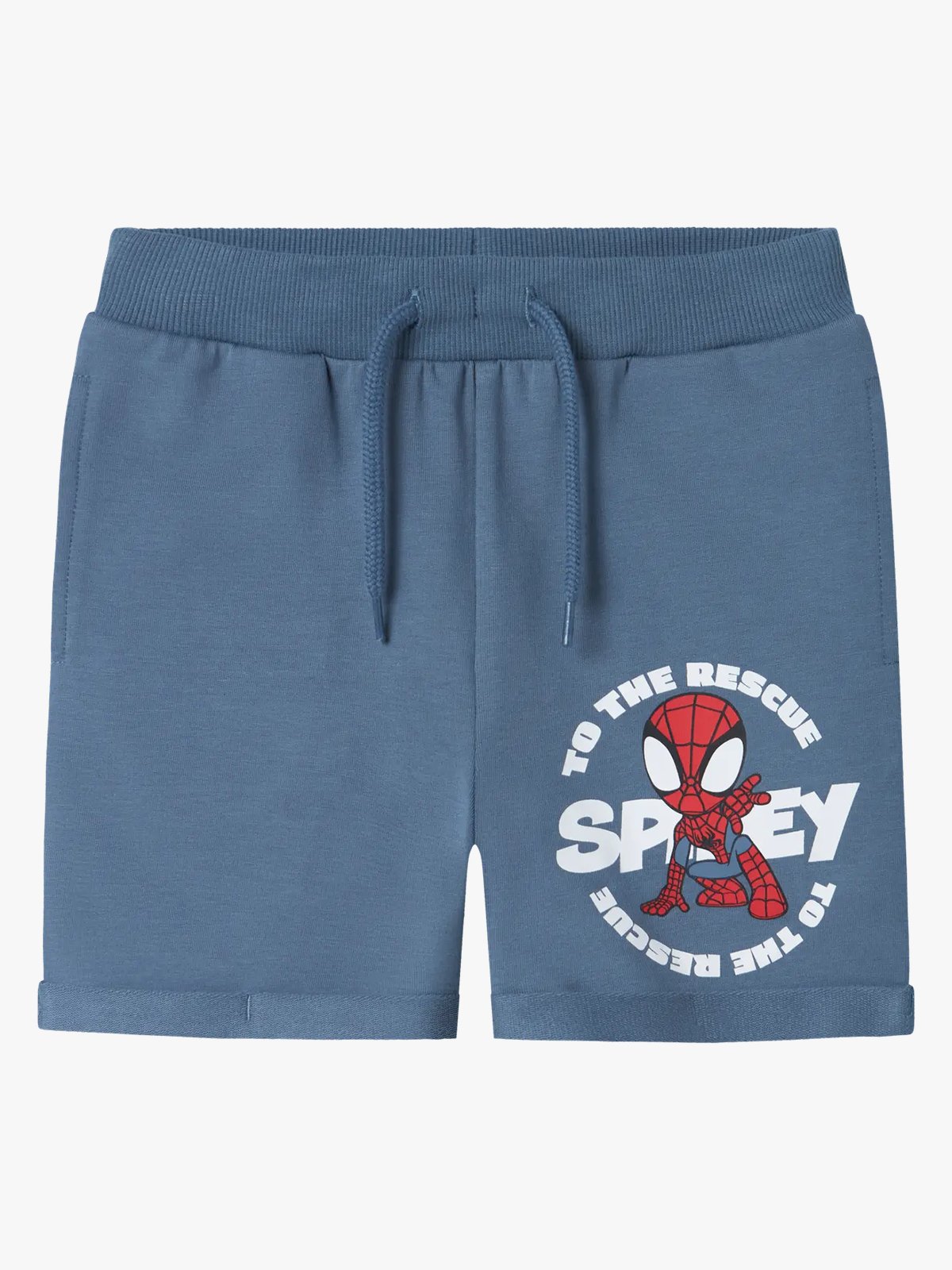 Name It Mani Spider L Sweat Short Blue Mirage