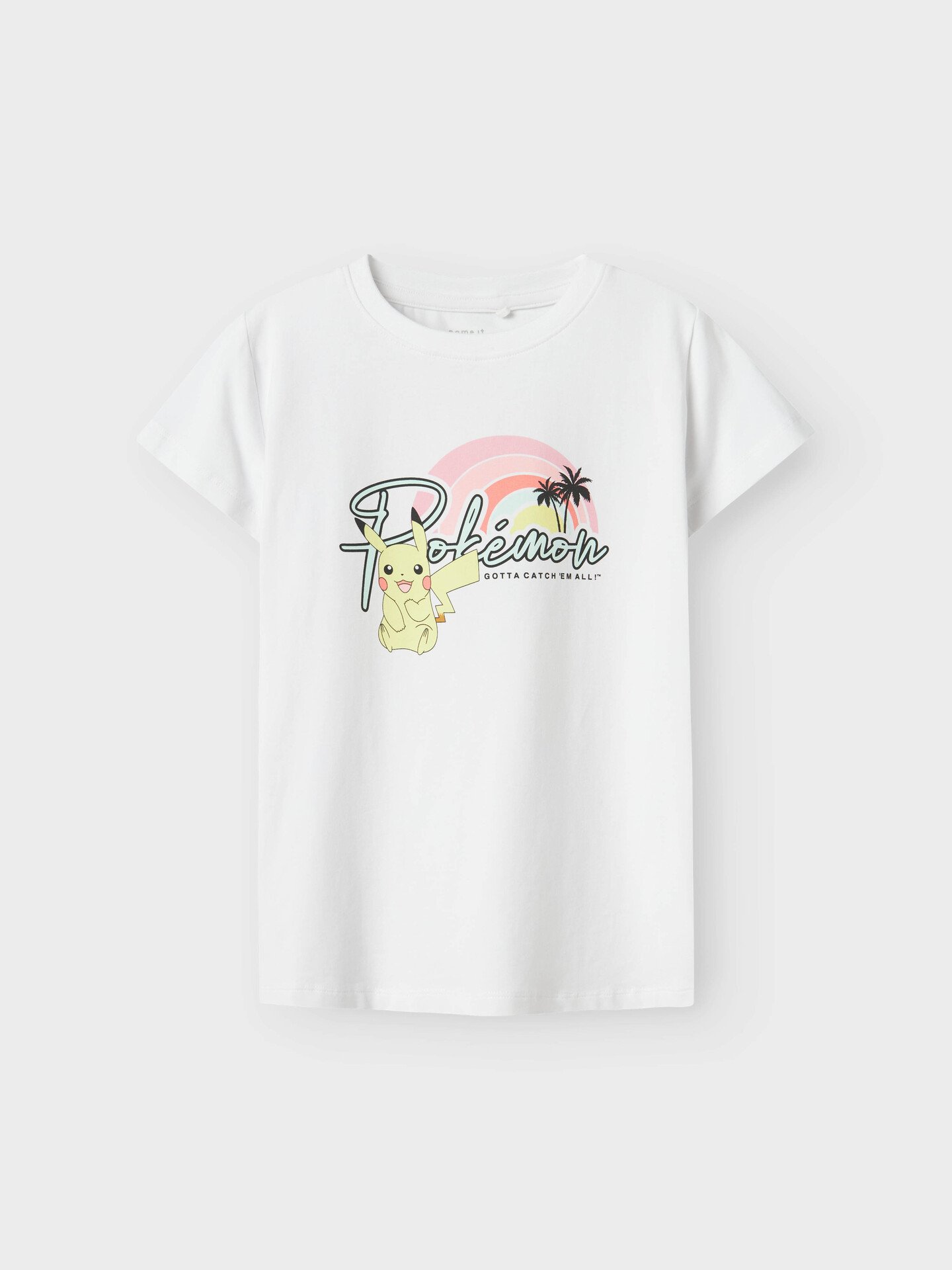 Name It Mora Pokemon Short Sleeve Top Box Sky Bright White