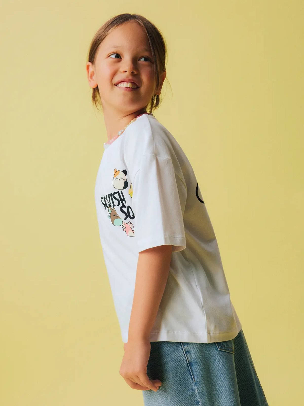 Name It Momi Squish Short Sleeve Top Box Bright White