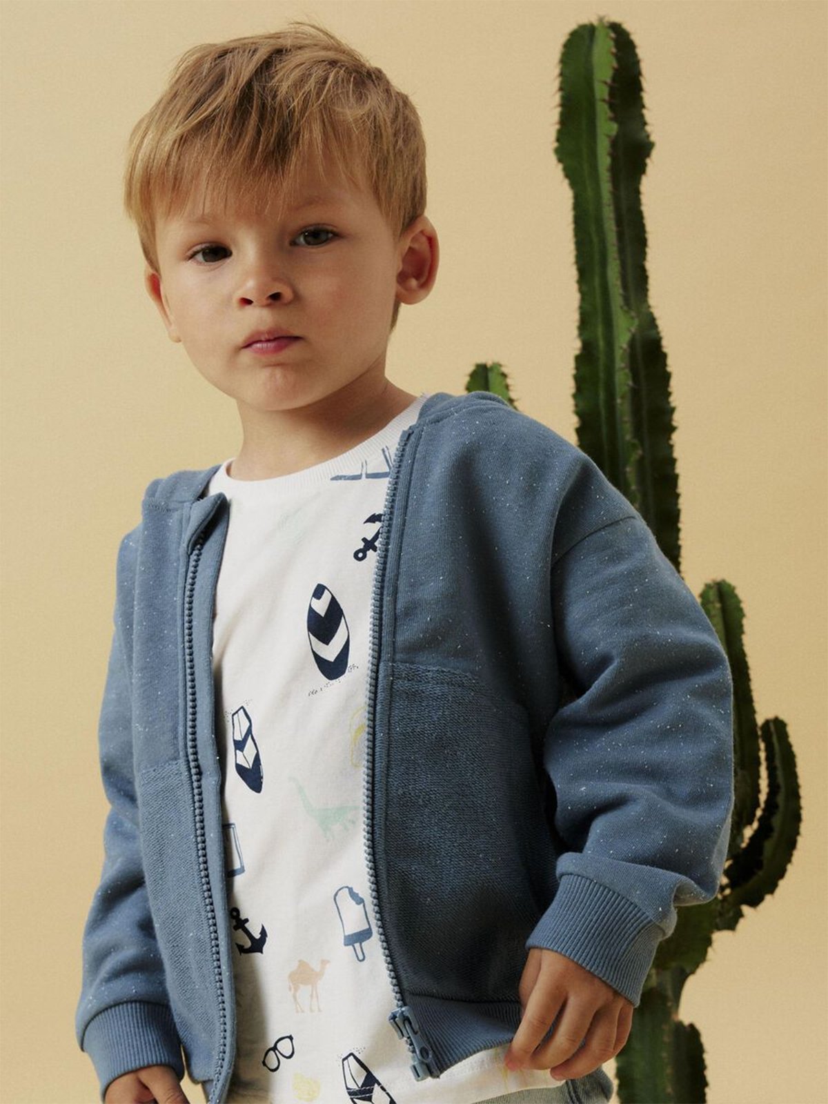 Name It Jamie Sweat Cardigan Blue Mirage