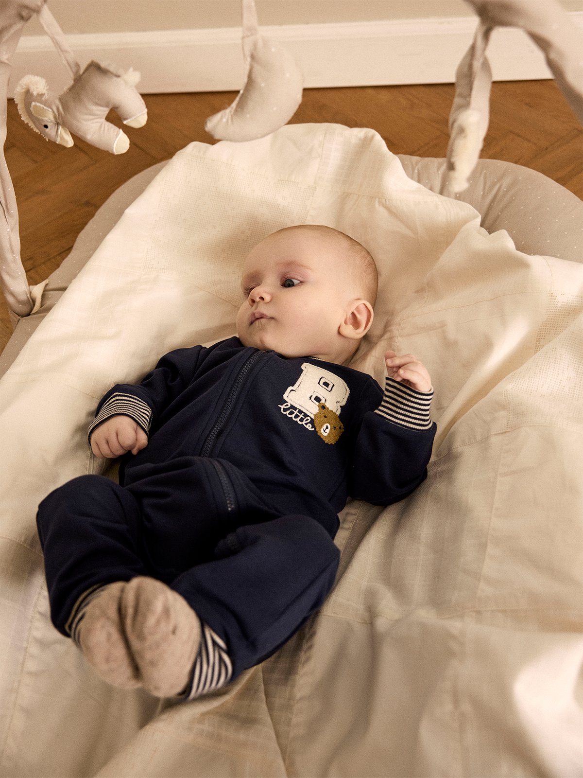 Name It Kiddy Long Sleeve Sweat Suit Unbrushed Navy Blazer