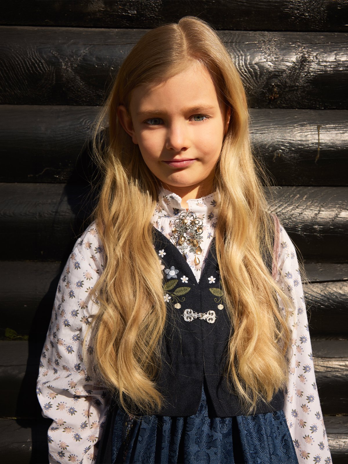 Name It Terina Long Sleeve Shirt Aop XXVI Bright White Flowers