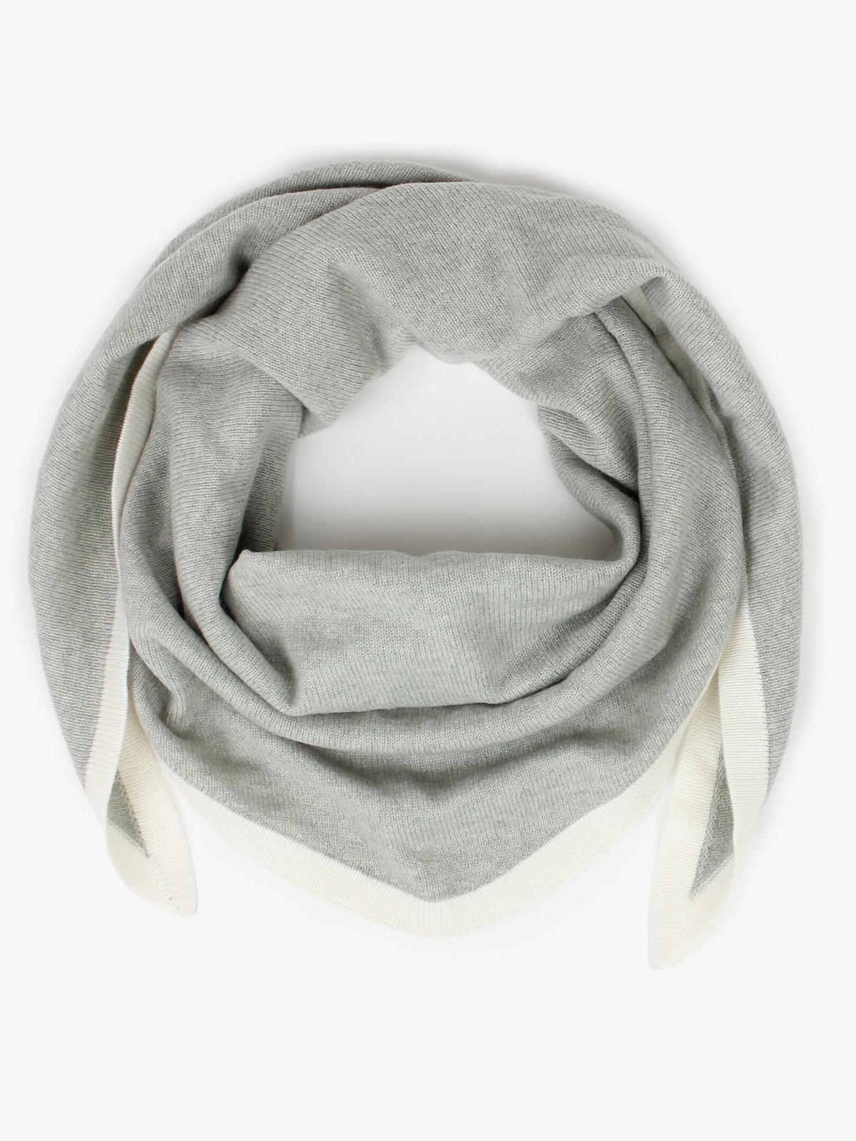 Nohr Studio Lara Duo Wool Cashmere Triangle L Lys Grønn 81