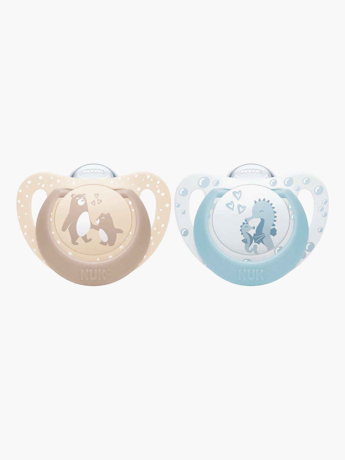 NUK Pacifier 1st Choice Bear/Seahorse 0-6m Flerfarget