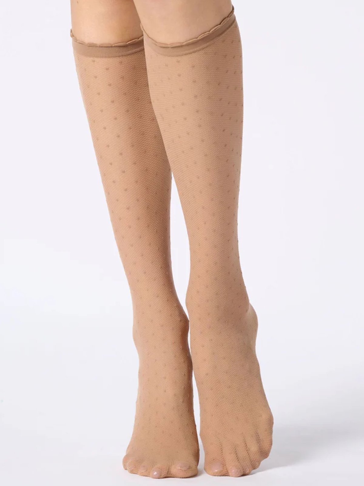 Oroblu Plumetis Knee High Beige