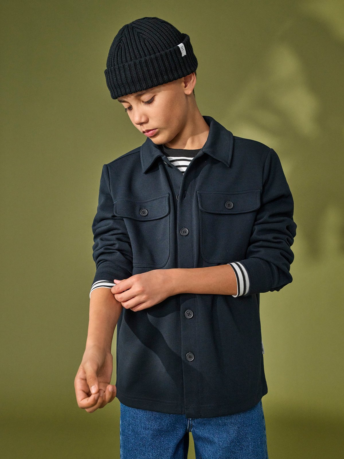 Only & Sons Jr New Kodyl Overshirt Sweat Dark Navy