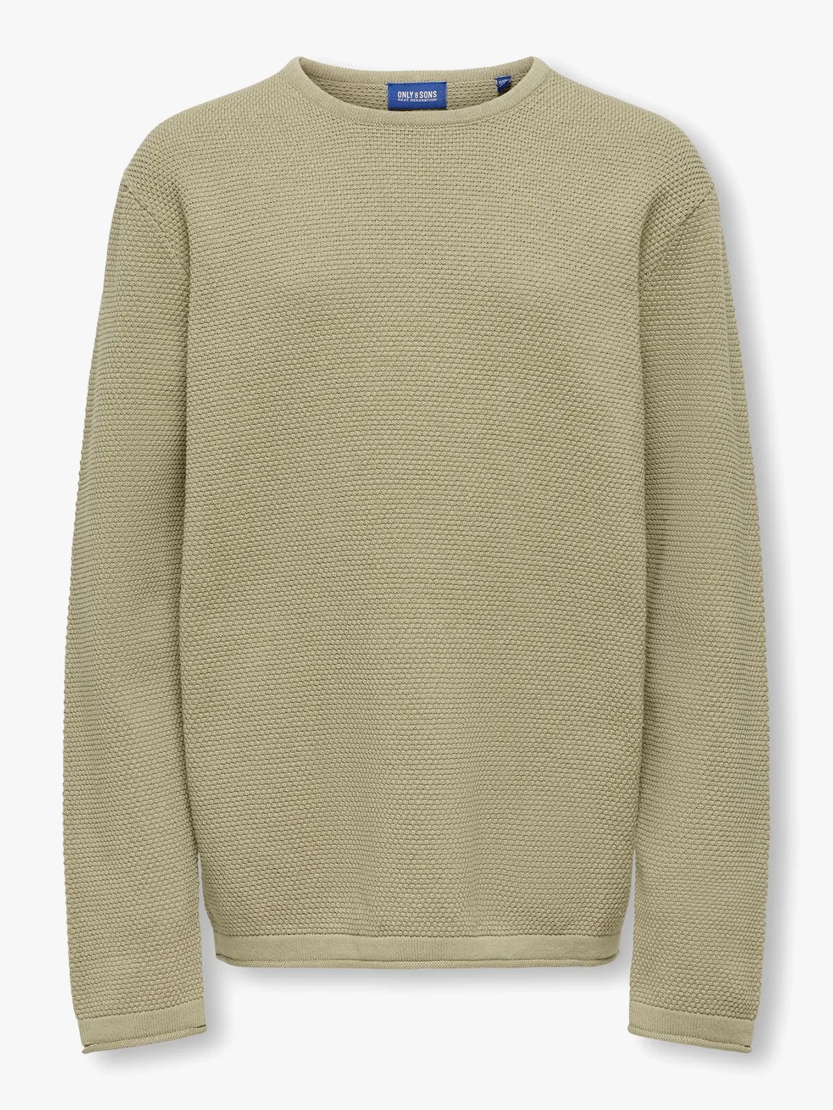 Only & Sons Jr Panter Reg Crew Knit Chinchilla