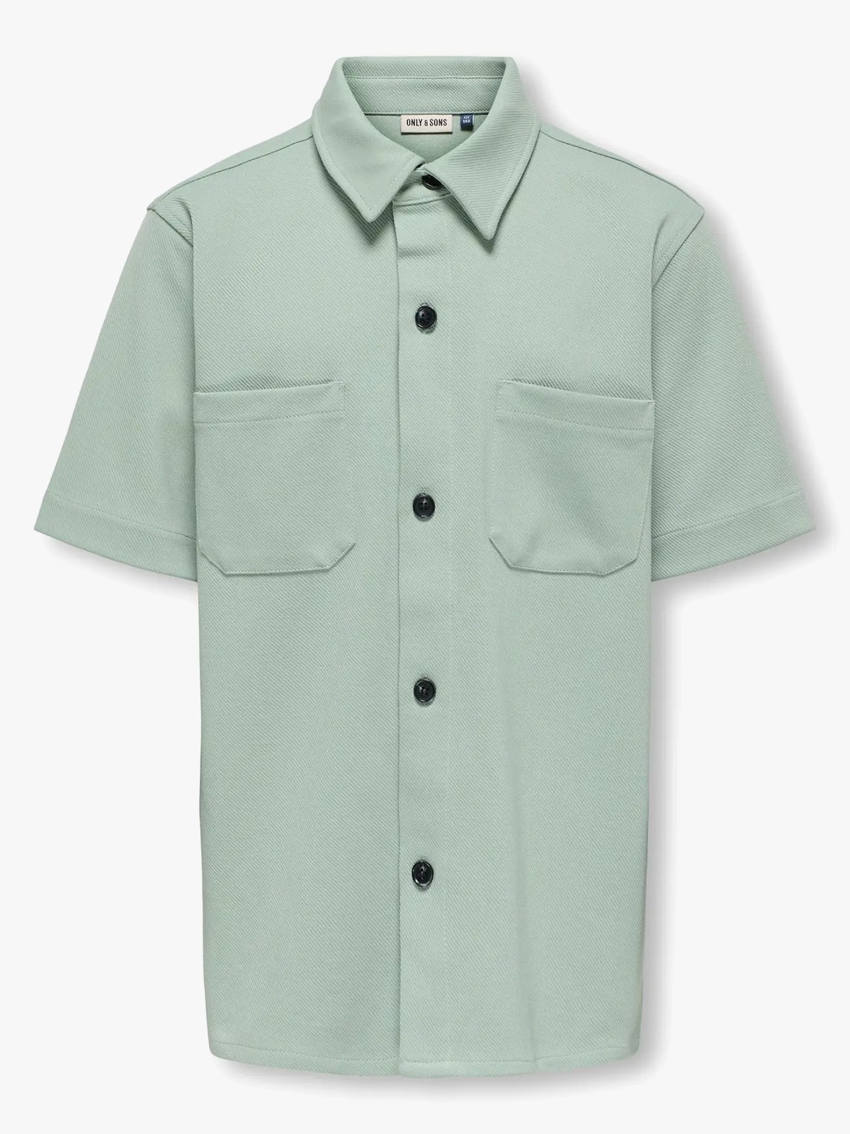 Only & Sons Jr Newkodyl Short Sleeve Shirt Sweat Iceberg Green