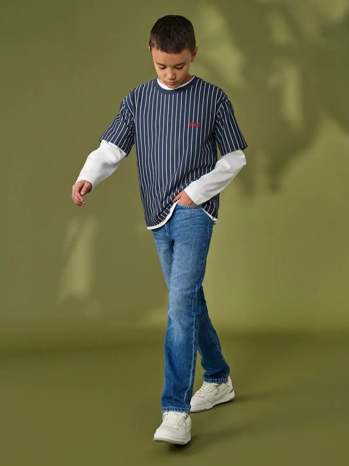 Only & Sons Jr Edge Straight Tai Denim Medium Blue Denim