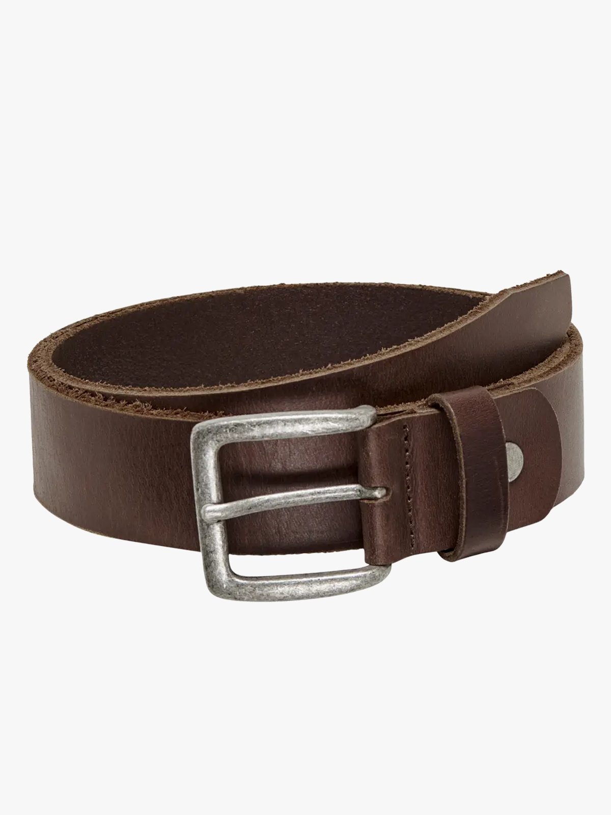 Only & Sons Carter Medium Leather Belt Brown Stone